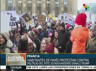 Marchan en Francia para rechazar a Donald Trump como pdte. de EE.UU.