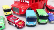 Дисней машинки Тайо маленький автобус на английском учим цифры цвета игрушка сюрприз игрушки Ютуб