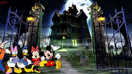 Mickey Mouse Spooky House Halloween Monsters Finger Family Song
