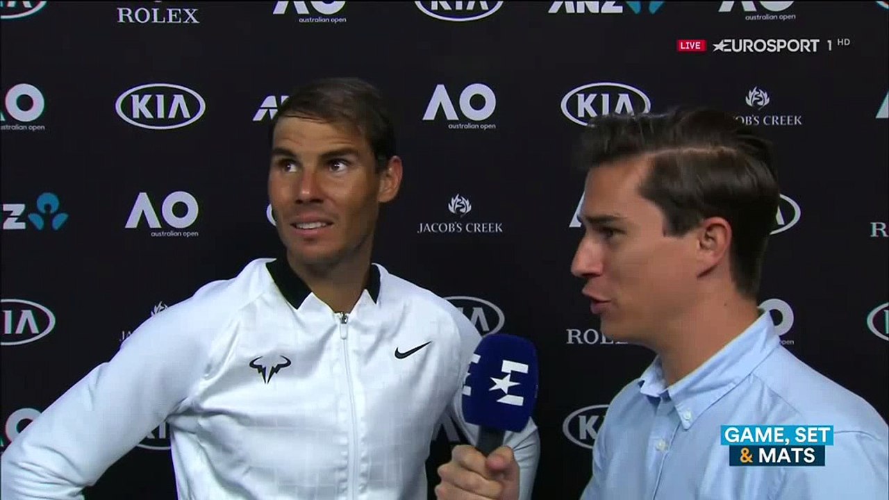 Rafa Nadal Post-match Interview / R4 AO 2017 (in Spanish)