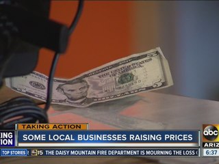 Small businesses forced to raise prices