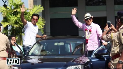 Jackie Chan arrives in Mumbai, gets Traditional welcome