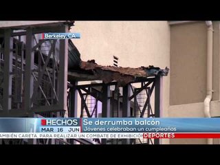 Se derrumba balcón, hay víctimas mortales