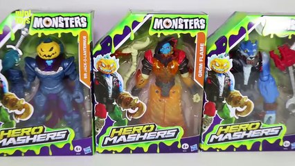 Hero Mashers Monsters Sir Jack-O-Lanternus Grim Flame Iron Vulf