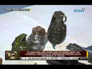 23 kabilang ang isang dati at isang AWOL na sundalo, arestado