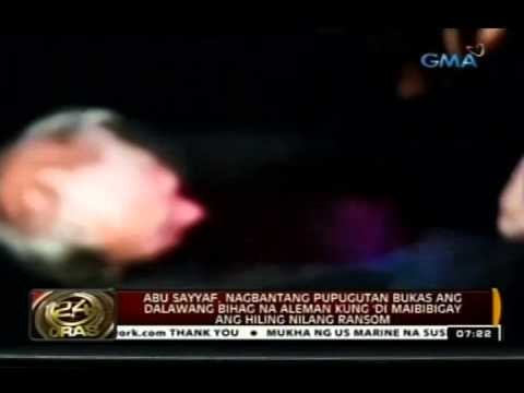 Abu Sayyaf, nagbantang pupugutan bukas ang dalawang bihag na Aleman