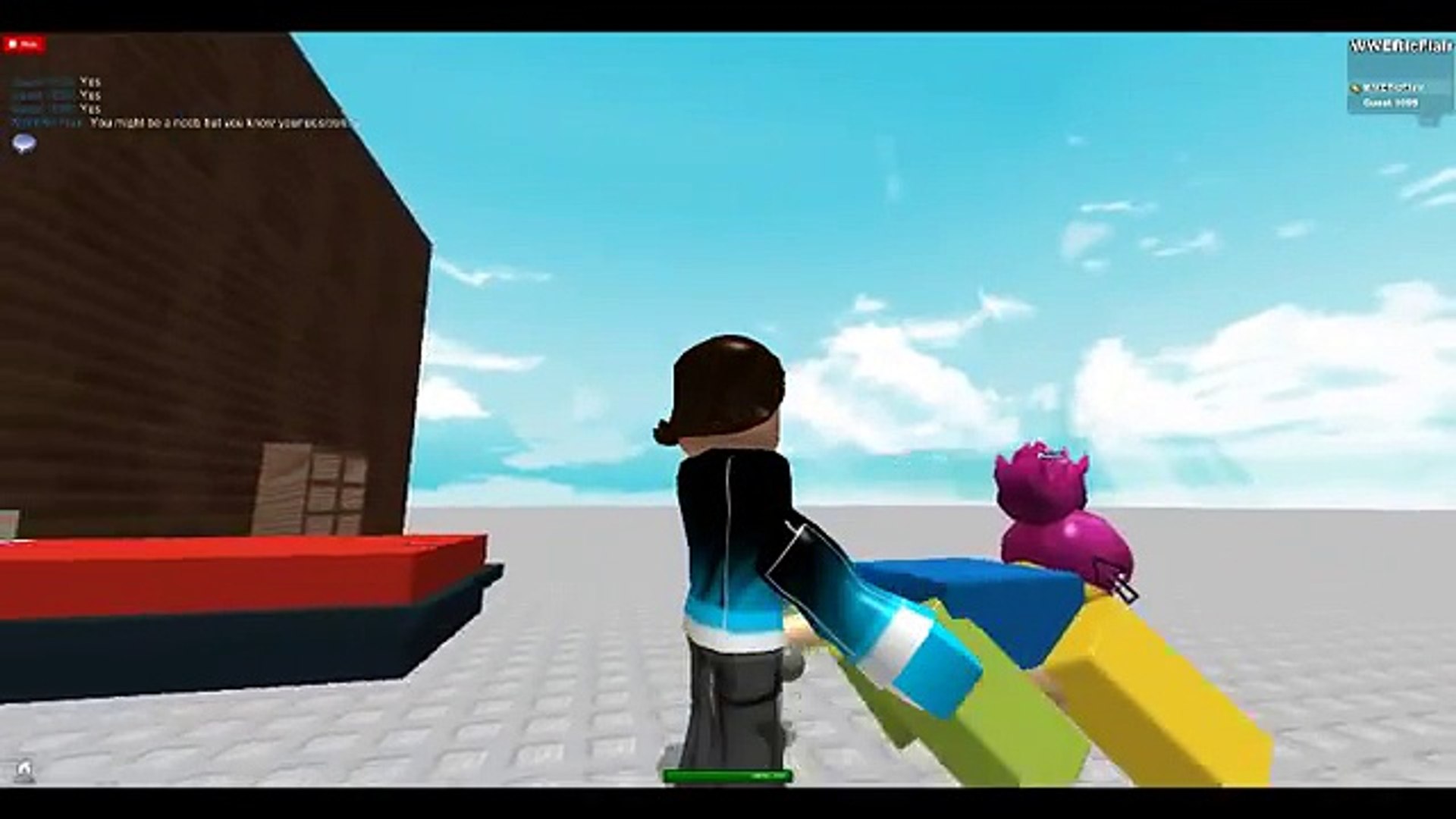 F King A Noob On Roblox Video Dailymotion