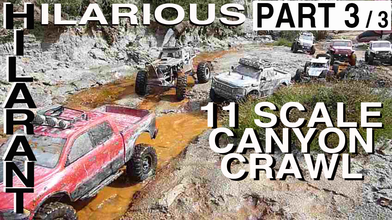 Canyon Trail Hilarant 11 RC Scale 4x4 Crawlers dans Crevasses Collines de Sable Abbaretz : Part 3