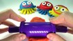 Fun Creative & Learn Colours with Play Dough Smiley Octopus With fish Molds Fun For Kids
