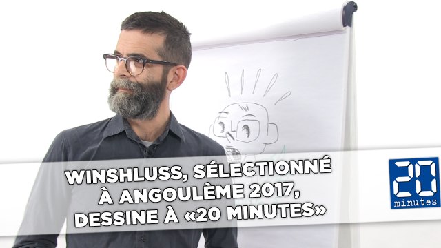 Winshluss, sélectionné à Angoulème 2017, dessine à «20 Minutes»