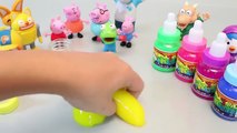 Peppa Pig ToY Play Colors Jelly Slime Ice Cream Clay Surprise Egg learn colours Muddy Puddles