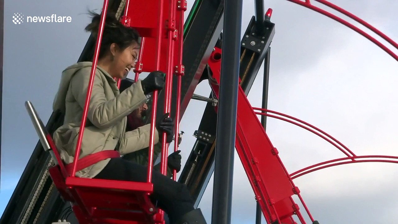 'Europe's highest swing' in Amsterdam looks a bit terrifying