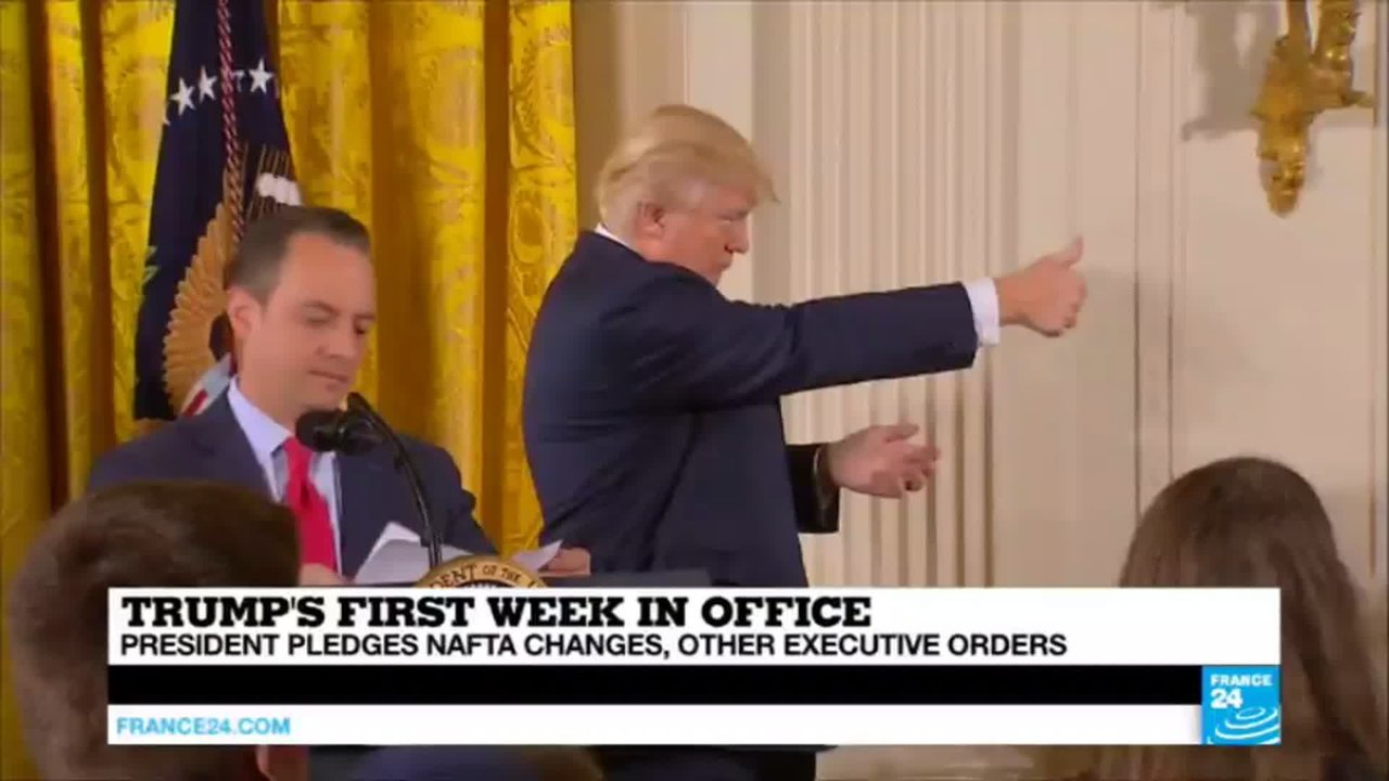 US - What will mark Donald Trump's first week as President of the United States?