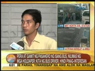 UB: Pera at gamit ng pasahero ng isang bus, nilimas ng mga holdaper sa QC