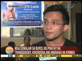 UB: Mga dumadalaw sa burol ng pinatay na transgender, kinondena ang marahas na krimen