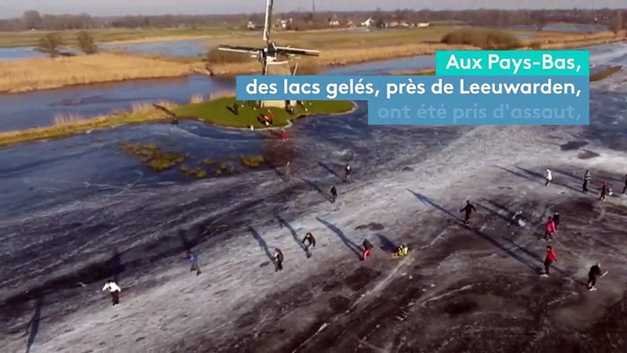Aux Pays-Bas, les patins à glace sont de sortie
