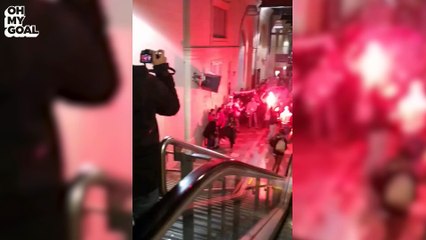 Le vestiaire parisien après la victoire face à Nantes