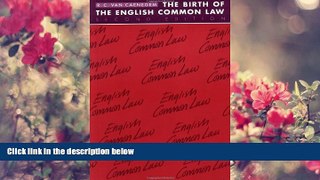 READ book The Birth of the English Common Law (Cambridge Paperback Library) R. C. van Caenegem Pre