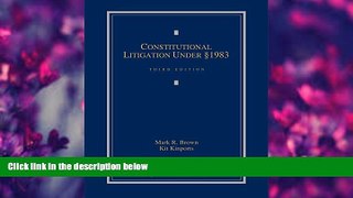 READ book Constitutional Litigation Under Section 1983 Mark R. Brown For Ipad