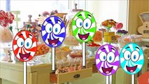 Sweet Candy Lolly Pops Finger Family Animation Nursery Rhyme Song with Surprise Eggs For Kids