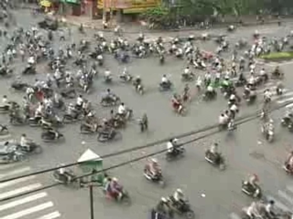 Intersection à Hanoi Vietnam