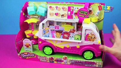 SHOPKINS Season 3 Scoops Ice Cream Truck Unboxing. Wally Water and Kylie Cone By The Ditzy Channel