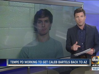 Caleb Bartels being extradited from California