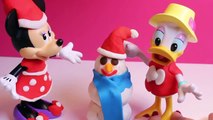 MINNIE MOUSE BOWTIQUE AND DAISY DUCK PLAY DOH SNOWMAN DIY How to Make Snowman