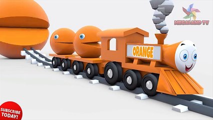 Learn Colors with 3D Pacman Colorful Trains for Kids Children Toddlers