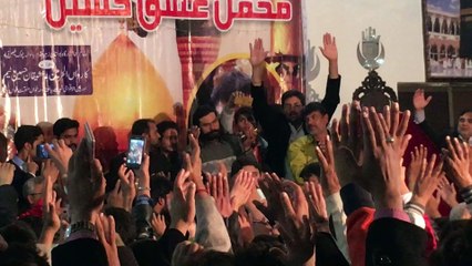 Farhan ali waris at Bostan e Zahra Faisalabad.
