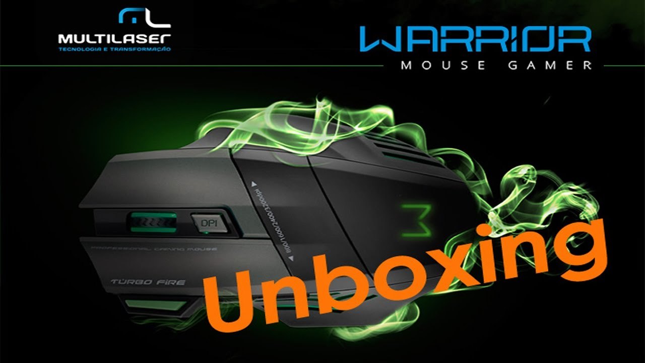 Unboxing Mouse Gamer Multilaser WARRIOR MO207 - 3200 DPI