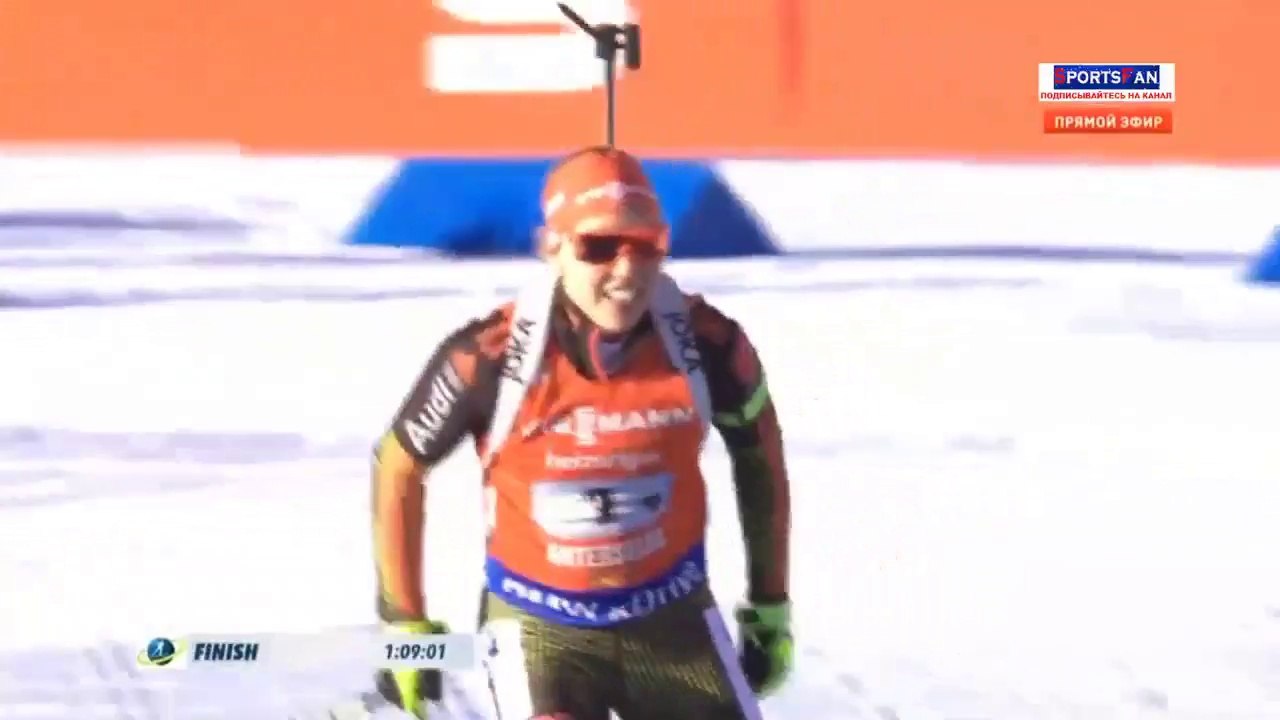 БИАТЛОН 22.01.2017. ЭСТАФЕТА. ЖЕНЩИНЫ. КУБОК МИРА 2016-2017