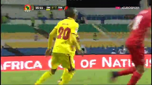 But de Taha Yassine Khenissi - Zimbabwe 0-3 Tunisie - 23.01.2017