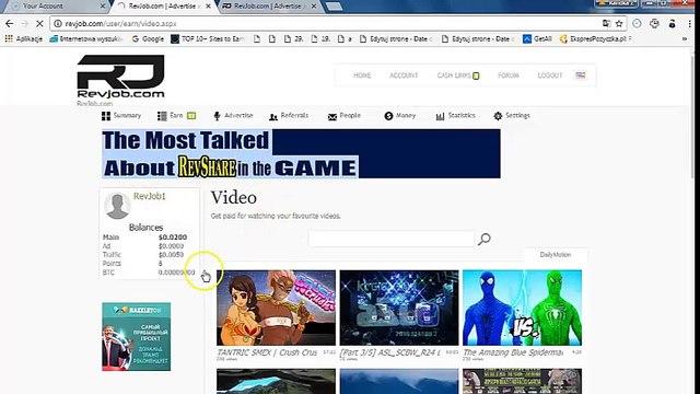 Revjob - Jak zarabiac Nawet bez Inwestycji!