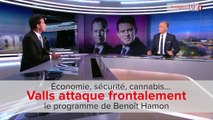 Sécurité, cannabis, économie, Valls attaque frontalement le programme de Benoit Hamon