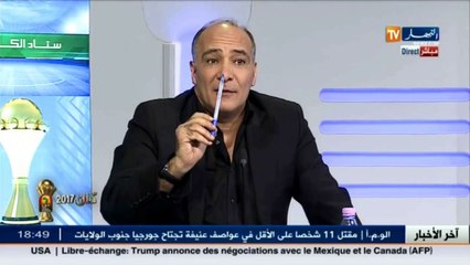 الإعلامي كمال مهوي  في مباراة تونس إسلام سليماني طلب منو المدرب الخروج فرفض