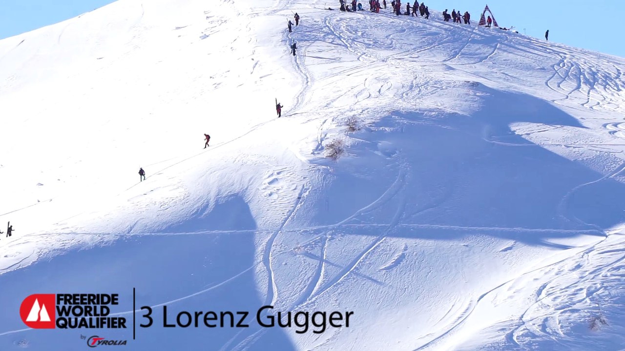 3rd place Lorenz Gugger - snowboard men - Verbier Freeride Week 2* #2 2017