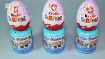 Frozen Kinder Surprise Eggs and Fashems Olaf Anna Sven Toys