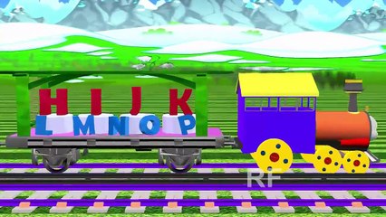 ABC Alphabet Rhyme Songs for Children Train 3D ABCD Animation Nursery Songs