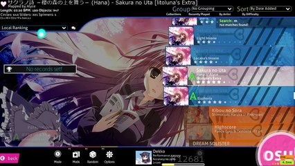 Osu-Hana - Sakura no Uta(Euphoria) Attempt