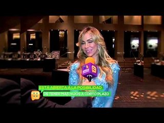 Aylín Mujica abierta a la posibilidad de más hijos