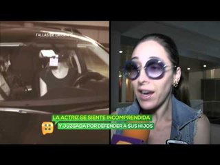 Adriana Lavat se siente juzgada por defender a sus hijos