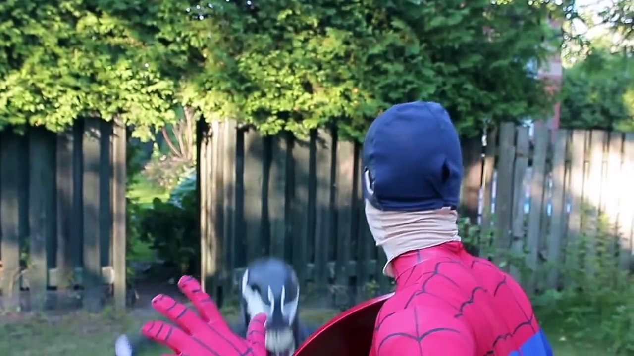 NEW Spiderman Captain America vs Venom Death Match - Fart battle in Real Life - Funny Superheroes