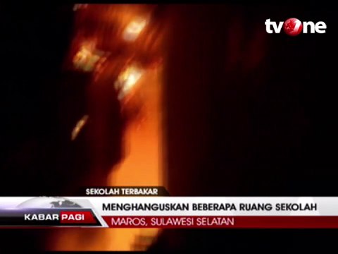 Kebakaran Hanguskan Sekolah Dasar di Maros