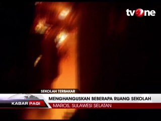 Kebakaran Hanguskan Sekolah Dasar di Maros