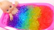 Baby Doll Bath Time Orbeez Kinetic Sand Toy Surprise Learn Colors Toys YouTube