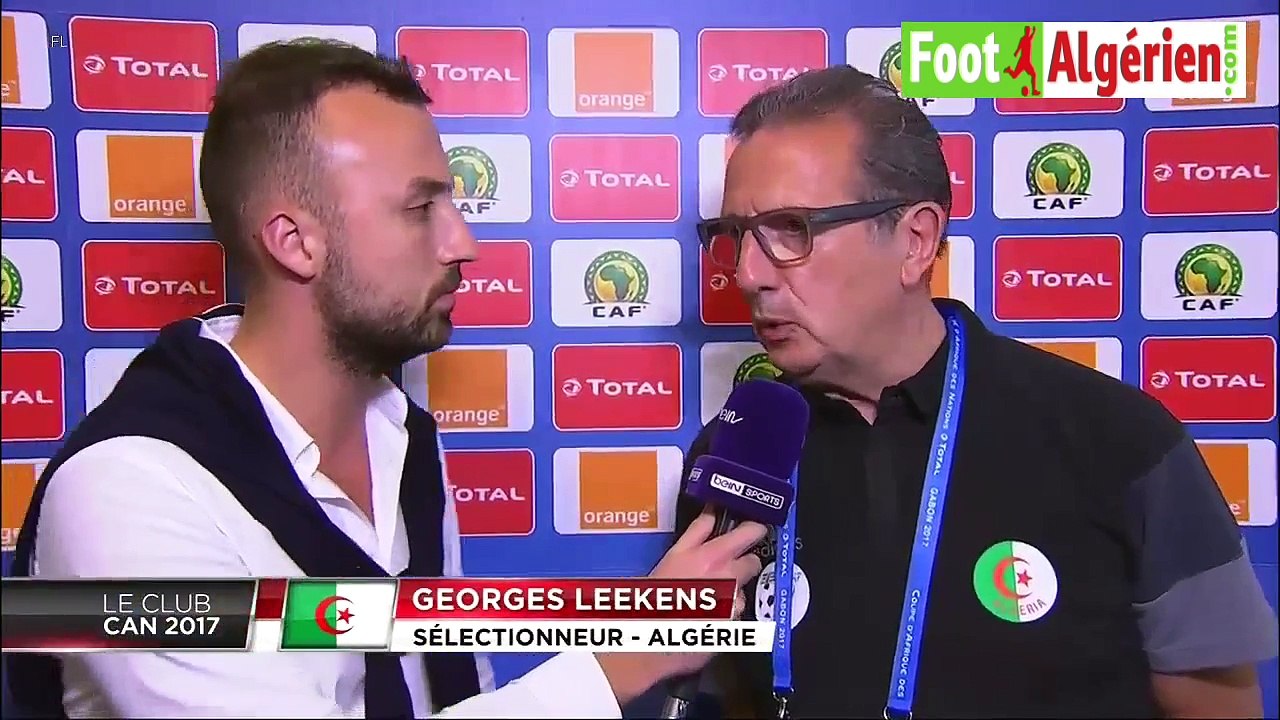 Réaction du sélectionneur national Georges Leekens à la fin du match Algérie - sénégal 2-2