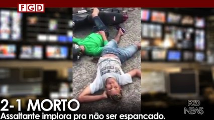 TIROTEIO EM PANCADÃO ASSALTANTE MORTO E LADRÃO FLAGRADO