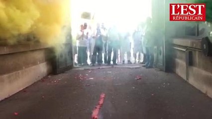 Nancy : manifestation du secteur hospitalier devant l'entree de l'hopital...