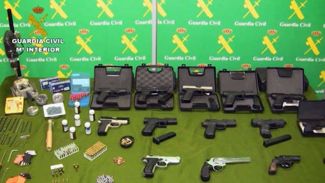 Detenidas 245 personas en Europa por tráfico de armas
